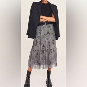 ba&sh Size 1 Metallic Jupe Land Skirt